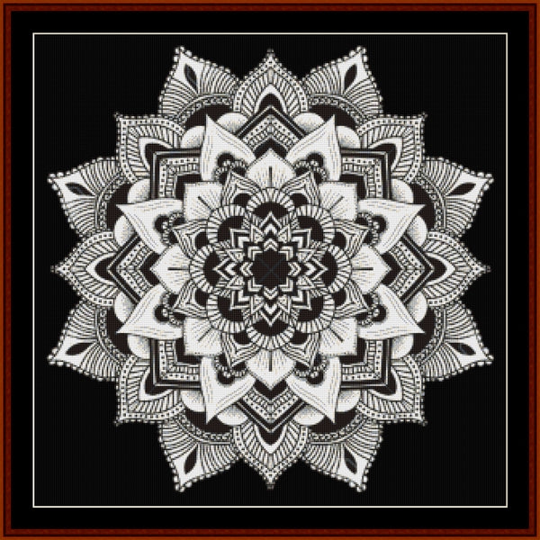 Counted Cross Stitch Pattern: Mandala 3 (Large) - Cross Stitch Collectibles