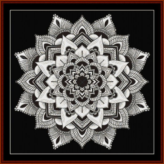 Counted Cross Stitch Pattern: Mandala 3 (Large) - Cross Stitch Collectibles
