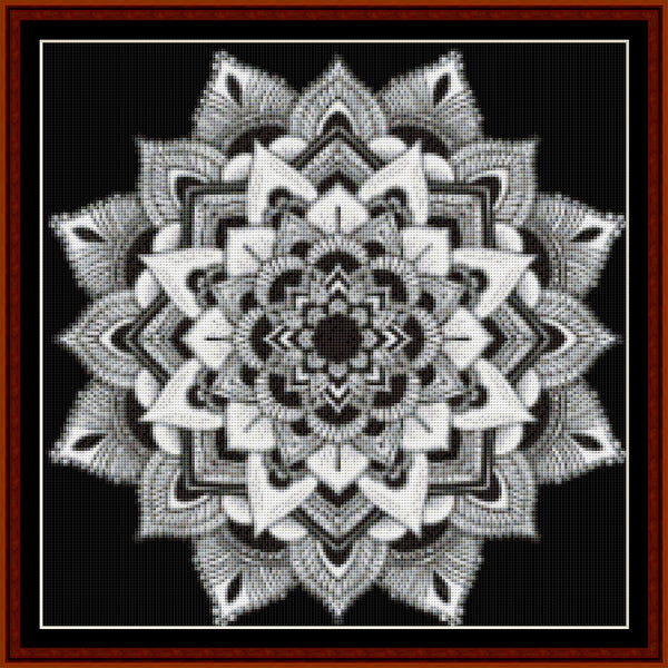 Counted Cross Stitch Pattern: Mandala 3 (Small) - Cross Stitch Collectibles