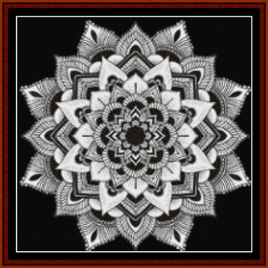 Counted Cross Stitch Pattern: Mandala 3 (Small) - Cross Stitch Collectibles