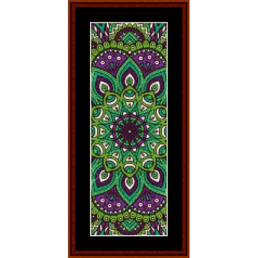 Counted Cross Stitch Pattern: Mandala 40 Bookmark - Cross Stitch Collectibles