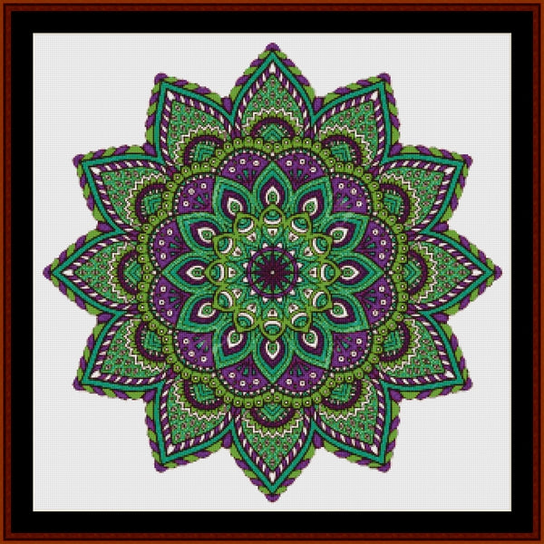 Counted Cross Stitch Pattern: Mandala 40 (Large) - Cross Stitch Collectibles