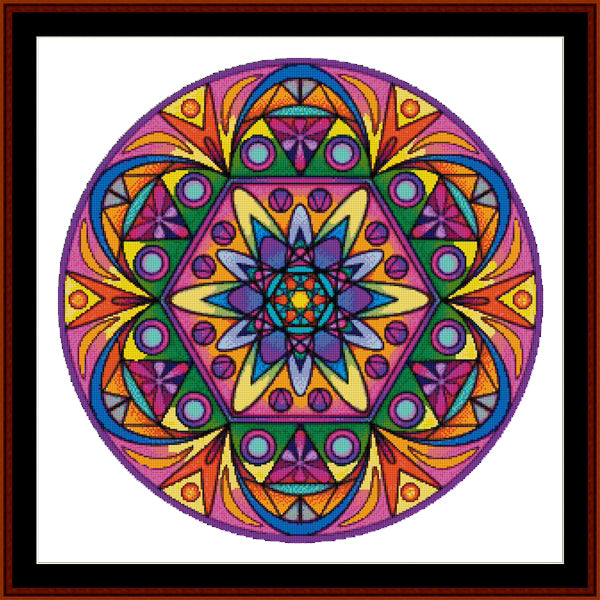 Counted Cross Stitch Pattern: Mandala 44 (Large) - Cross Stitch Collectibles
