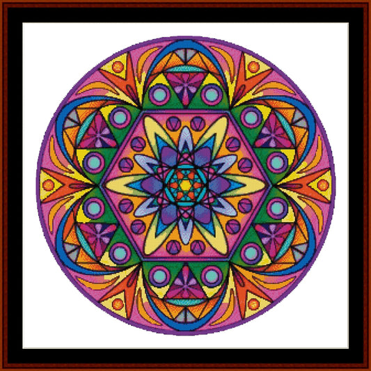 Counted Cross Stitch Pattern: Mandala 44 (Large) - Cross Stitch Collectibles