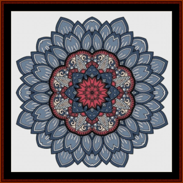Counted Cross Stitch Pattern: Mandala 46 (Large) - Cross Stitch Collectibles