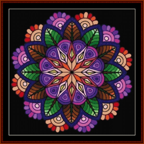 Counted Cross Stitch Pattern: Mandala 47 (Large) - Cross Stitch Collectibles