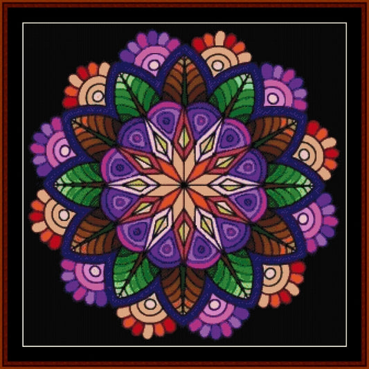 Counted Cross Stitch Pattern: Mandala 47 (Large) - Cross Stitch Collectibles