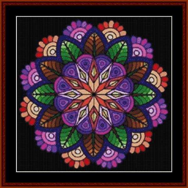 Counted Cross Stitch Pattern: Mandala 47 (Small) - Cross Stitch Collectibles