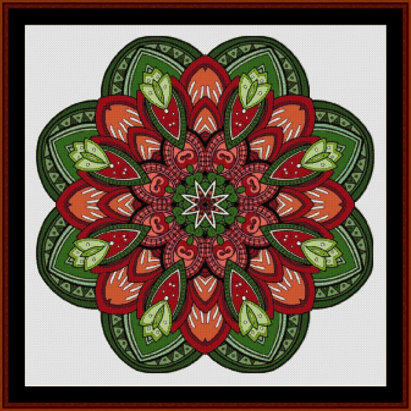 Counted Cross Stitch Pattern: Mandala 48 (Large) - Cross Stitch Collectibles