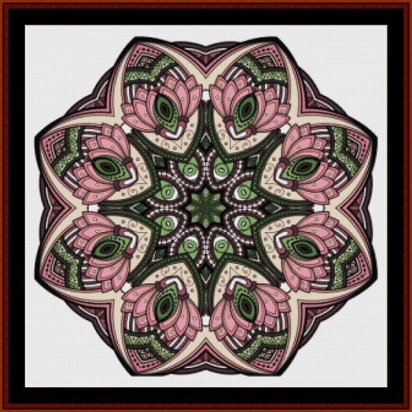 Counted Cross Stitch Pattern: Mandala 49 (Large) - Cross Stitch Collectibles