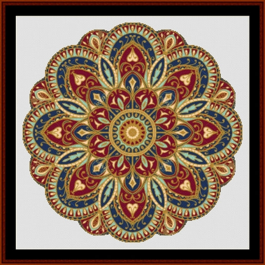 Counted Cross Stitch Pattern: Mandala 4 (Large) - Cross Stitch Collectibles