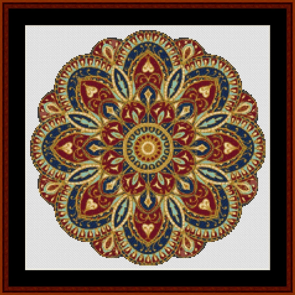 Counted Cross Stitch Pattern: Mandala 4 (Small) - Cross Stitch Collectibles
