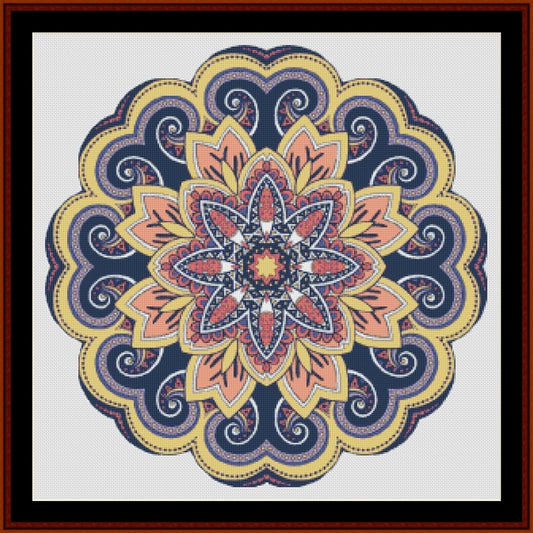 Counted Cross Stitch Pattern: Mandala 50 (Large) - Cross Stitch Collectibles