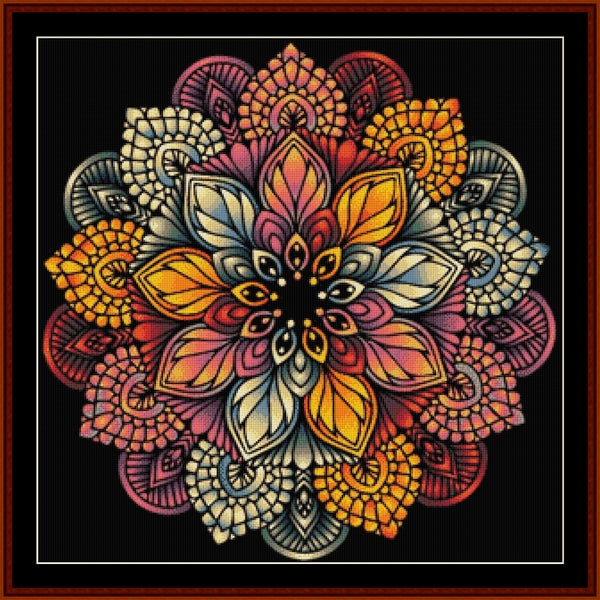 Counted Cross Stitch Pattern: Mandala 51 (Large) - Cross Stitch Collectibles