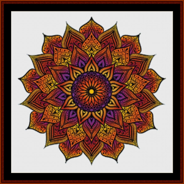 Counted Cross Stitch Pattern: Mandala 55 - Cross Stitch Collectibles