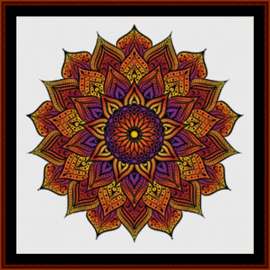 Counted Cross Stitch Pattern: Mandala 55 - Cross Stitch Collectibles