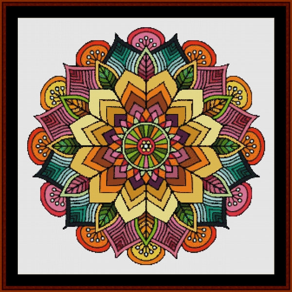 Counted Cross Stitch Pattern: Mandala 56 (Large) - Cross Stitch Collectibles