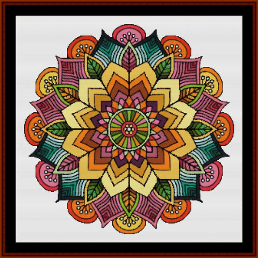 Counted Cross Stitch Pattern: Mandala 56 (Large) - Cross Stitch Collectibles