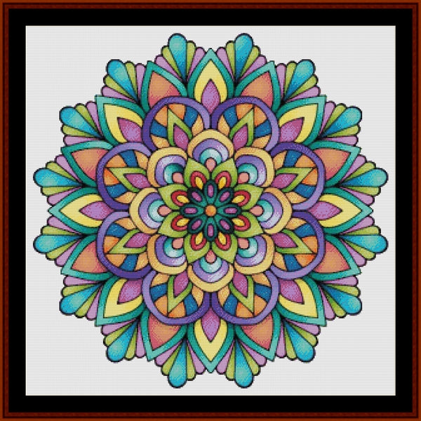 Counted Cross Stitch Pattern: Mandala 57 (Large) - Cross Stitch Collectibles