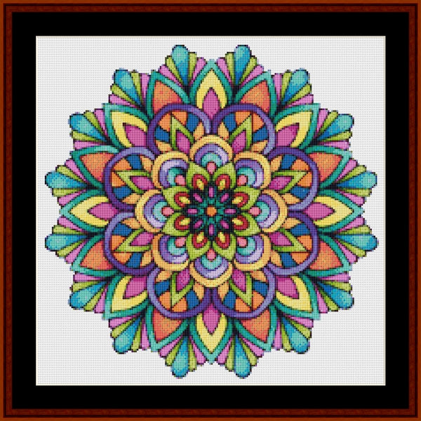 Counted Cross Stitch Pattern: Mandala 57 (Small) - Cross Stitch Collectibles