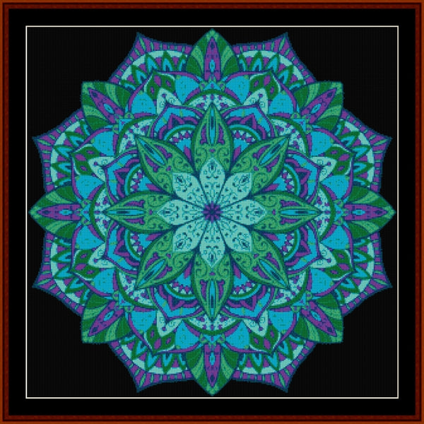 Counted Cross Stitch Pattern: Mandala 5 - Cross Stitch Collectibles