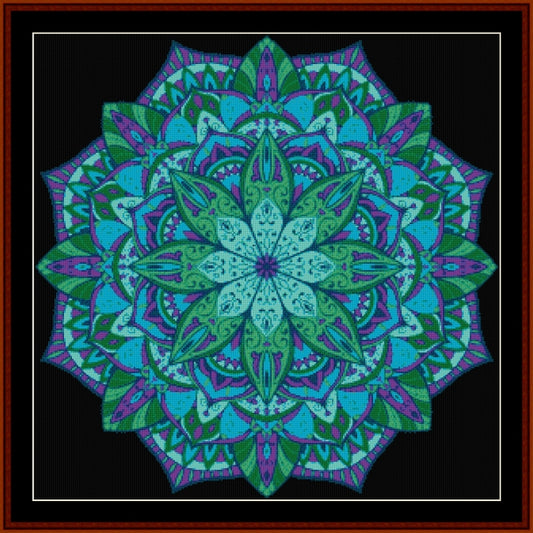 Counted Cross Stitch Pattern: Mandala 5 - Cross Stitch Collectibles