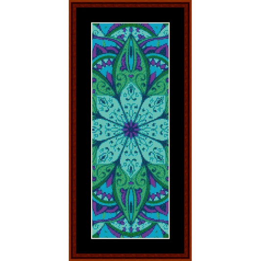 Counted Cross Stitch Pattern: Mandala 5 Bookmark - Cross Stitch Collectibles