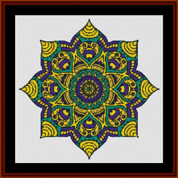 Counted Cross Stitch Pattern: Mandala 62 (Small) - Cross Stitch Collectibles