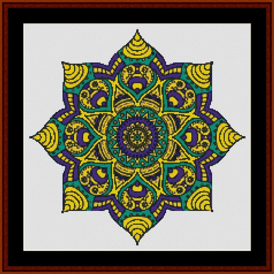 Counted Cross Stitch Pattern: Mandala 62 (Small) - Cross Stitch Collectibles