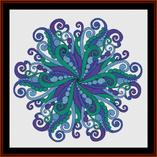 Counted Cross Stitch Pattern: Mandala 63 (Large) - Cross Stitch Collectibles