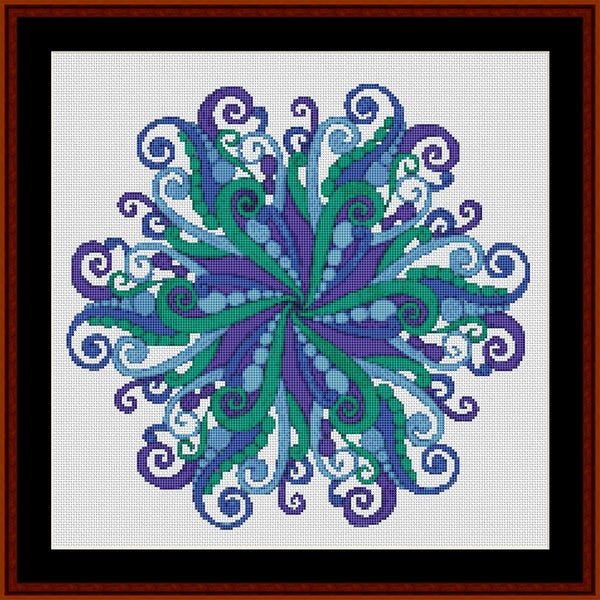 Counted Cross Stitch Pattern: Mandala 63 (Small) - Cross Stitch Collectibles