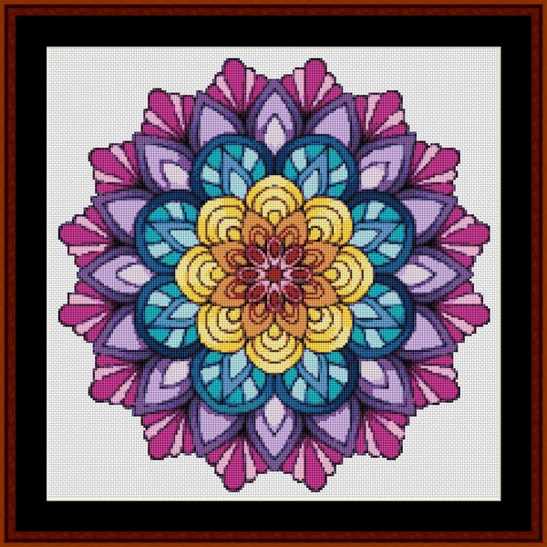 Counted Cross Stitch Pattern: Mandala 64 (Small) - Cross Stitch Collectibles