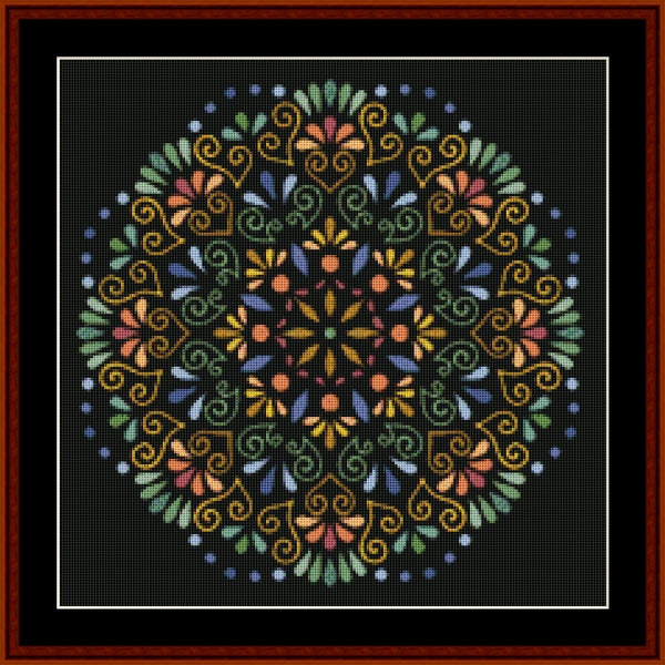 Counted Cross Stitch Pattern: Mandala 68 - Cross Stitch Collectibles