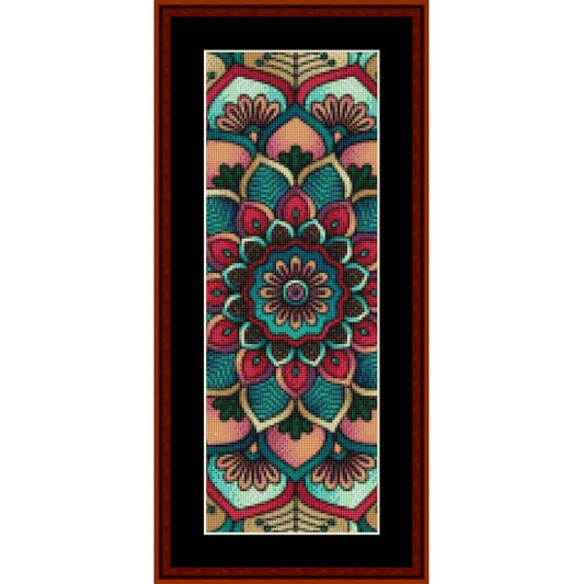Counted Cross Stitch Pattern: Mandala 6 Bookmark - Cross Stitch Collectibles