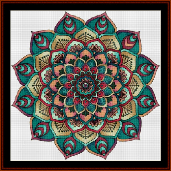 Counted Cross Stitch Pattern: Mandala 6 (Large) - Cross Stitch Collectibles