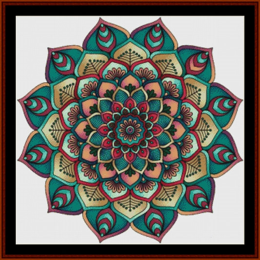 Counted Cross Stitch Pattern: Mandala 6 (Large) - Cross Stitch Collectibles