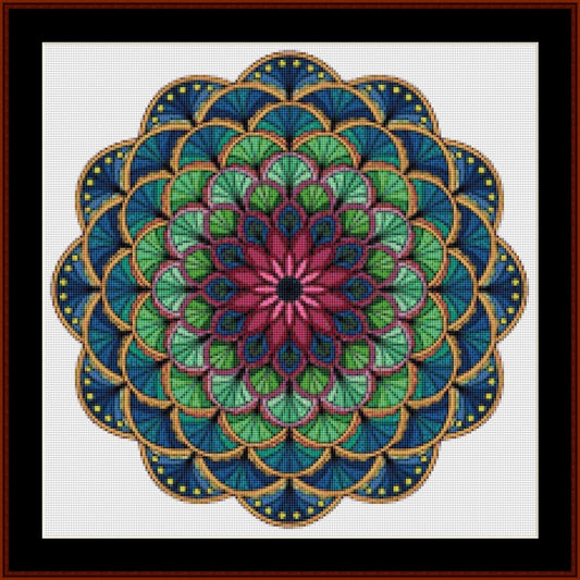 Counted Cross Stitch Pattern: Mandala 75 - Cross Stitch Collectibles