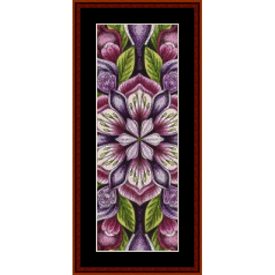 Counted Cross Stitch Pattern: Mandala 7 Bookmark - Cross Stitch Collectibles
