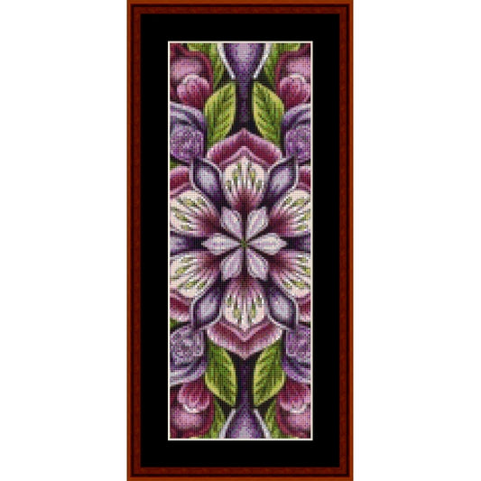 Counted Cross Stitch Pattern: Mandala 7 Bookmark - Cross Stitch Collectibles