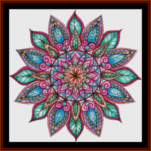 Counted Cross Stitch Pattern: Mandala 8 (Large) - Cross Stitch Collectibles