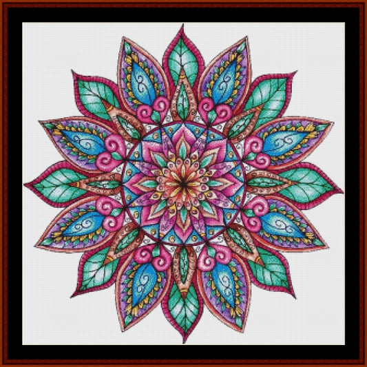 Counted Cross Stitch Pattern: Mandala 8 (Large) - Cross Stitch Collectibles