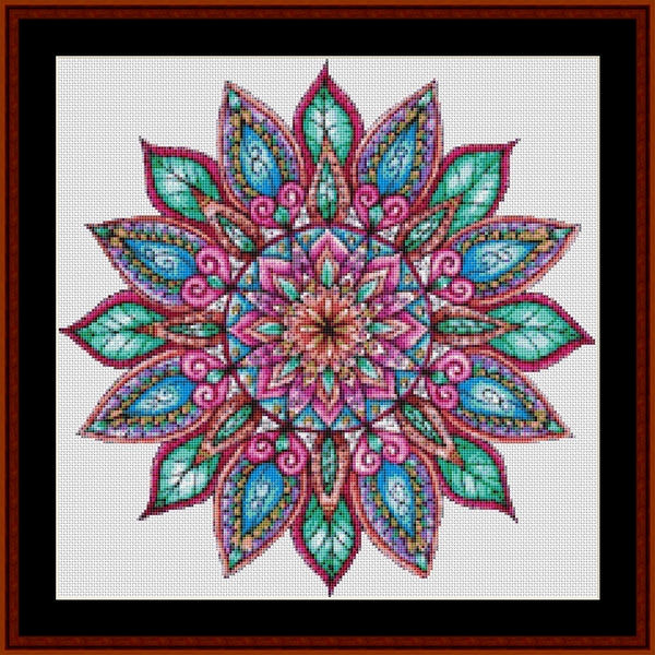 Counted Cross Stitch Pattern: Mandala 8 (Small) - Cross Stitch Collectibles
