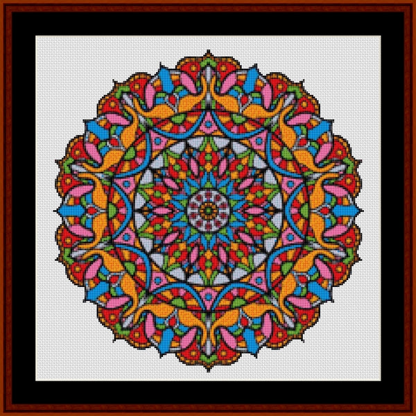 Counted Cross Stitch Pattern: Mandala 93 - Cross Stitch Collectibles