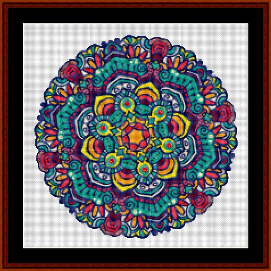 Counted Cross Stitch Pattern: Mandala 95 - Cross Stitch Collectibles