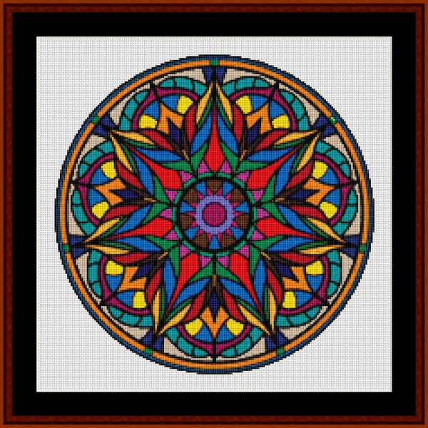 Counted Cross Stitch Pattern: Mandala 96 - Cross Stitch Collectibles