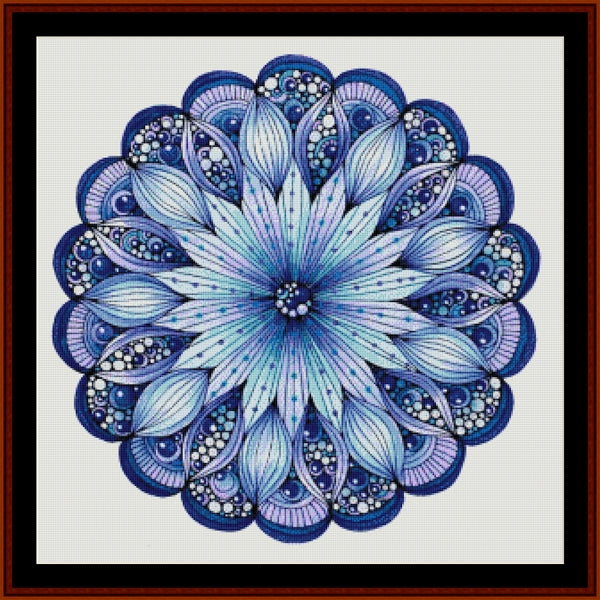 Counted Cross Stitch Pattern: Mandala 9 (Large) - Cross Stitch Collectibles