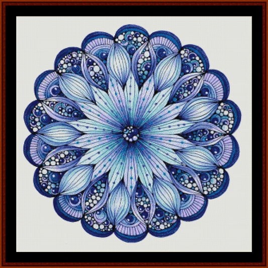 Counted Cross Stitch Pattern: Mandala 9 (Large) - Cross Stitch Collectibles