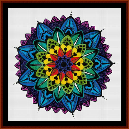 Counted Cross Stitch Pattern: Mandala Mandala 34 (Large) - Cross Stitch Collectibles