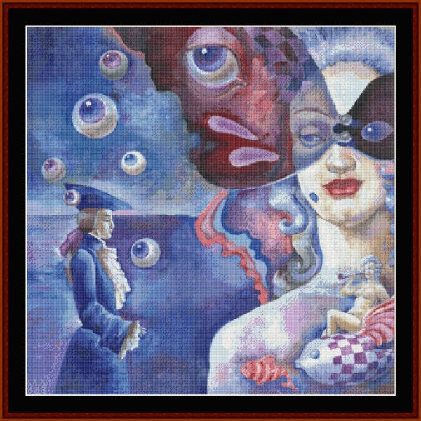 Counted Cross Stitch Pattern: Manon, Fantasy - Cross Stitch Collectibles