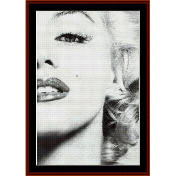 Counted Cross Stitch Pattern: Marilyn Monroe - Cross Stitch Collectibles